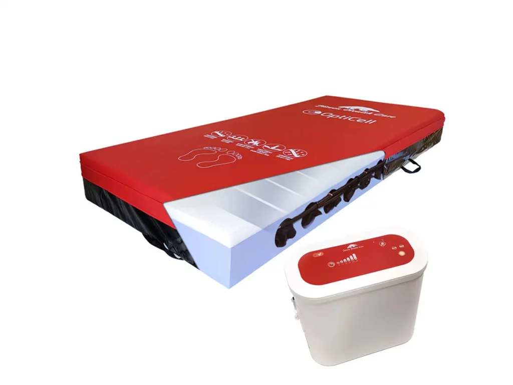 opticell air1s hybridmatratze mit pumpe 1200 900